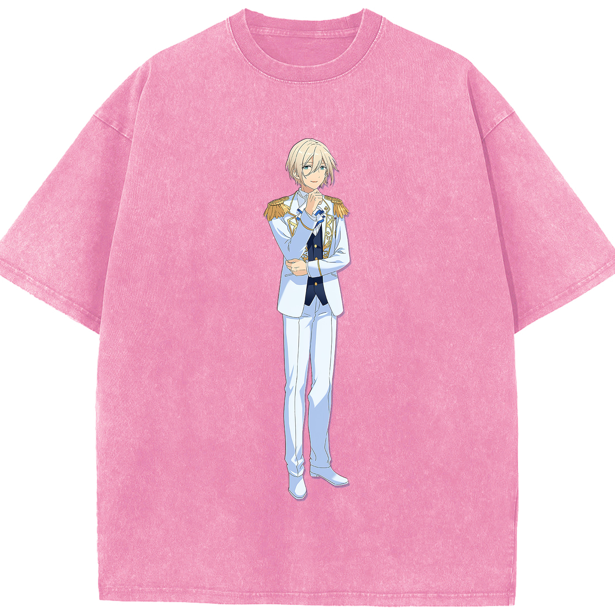 （画像用） あんさんぶるスターズ! Ensemble Stars 綿100% ヴィンテージ風 半袖Tシャツ（フロントプリント）